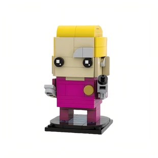 星际迷航旅行者方头仔积木MOC游戏角色周边拼插模型小颗粒玩具男