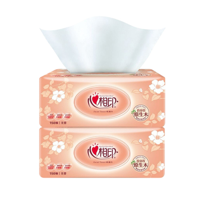 【加量150抽】心相印家用花语抽纸餐巾纸卫生纸150抽*1包实惠装