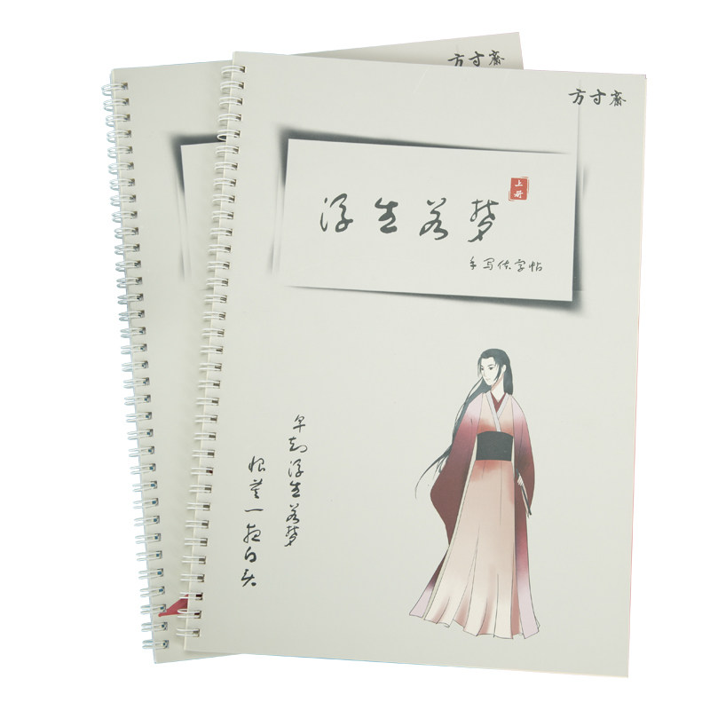 女生手写漂亮钢笔临摹神器练字本