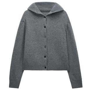 【特享折扣】Woolmark认证OCHIRLY欧时力100%羊毛针织外套2025冬