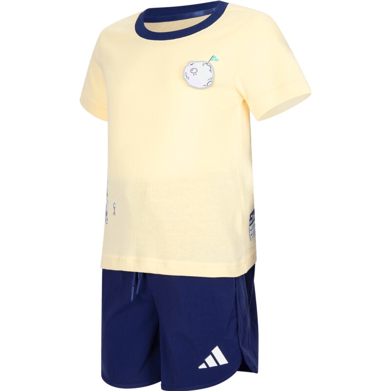 adidas阿迪达斯大童运动休闲短袖套装JM7978