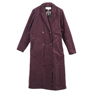 ZOLLE因为文艺老钱风复古质感舒适宽松长款风衣大衣25秋冬新品