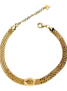 极简百搭手表链款椭圆形手链空托