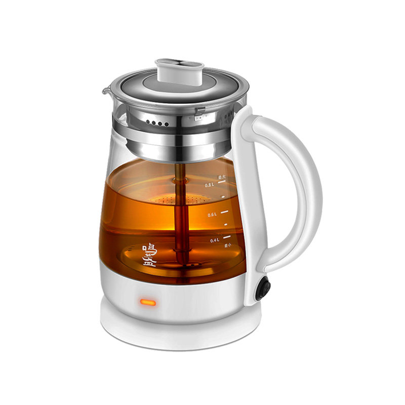 鸣盏小型养生壶玻璃一体家用全老白茶专用蒸汽煮茶壶煮茶器烧水壶