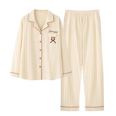 俞兆林纯棉薄款两件套长袖长裤