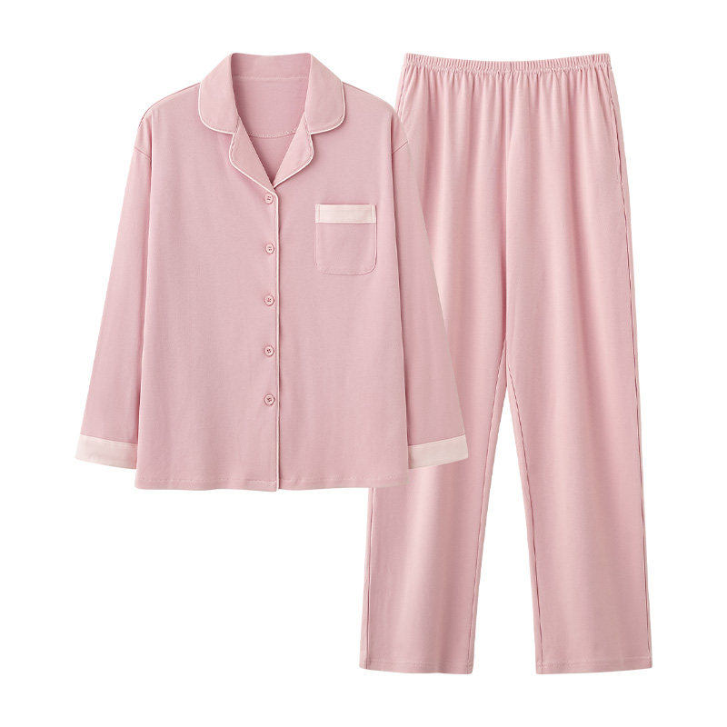 秋鹿女士纯棉可外穿家居服套装