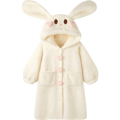 『甜心兔兔』睡袍女冬加厚可外穿