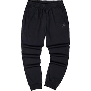 特步加绒卫裤男冬季球裤宽松保暖针织束脚运动长裤男裤跑步运动裤