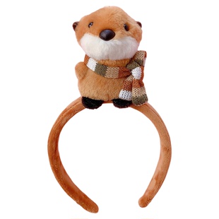 可爱卡通发箍创意动物头饰搞怪洗脸头箍耳朵公仔发卡节日表演发饰