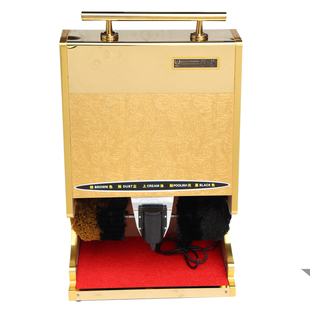 擦鞋机器自动家用全自动感应擦鞋机公用酒店大堂电动钛金刷鞋机器