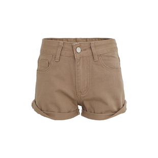 HHYB别来无恙 202款时尚百搭款短裤低腰卷边直筒牛仔短裤Q254097