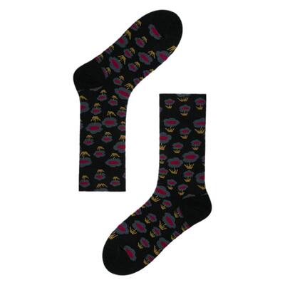 AR新中式花团中筒袜2024新款