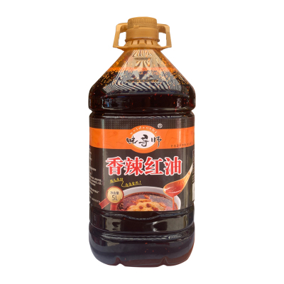 味导师香辣红油桶装四川油泼辣子