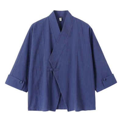 王也同款道袍闲散逍遥禅意汉服夏