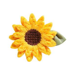 一举夺魁向日葵手工针织胸针学生中高考别针扣配饰学生礼物小礼品