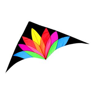 风筝新款潍坊百特精品七色花风筝成人微风易飞大型长尾七彩好飞