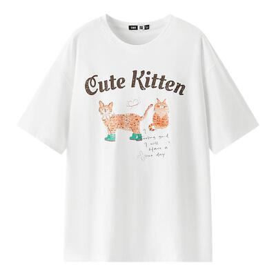 森马吸湿速干图案宽松短袖T恤女