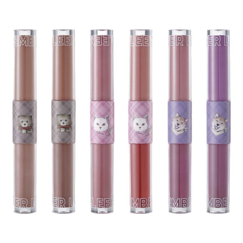 LEEMEMBER/荔萌双头唇釉泥唇蜜口红哑光镜面FUN1012新色4.0版本