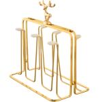 轻奢杯架沥水收纳置物架倒挂架子茶杯架洋酒杯放玻璃杯子托盘家用