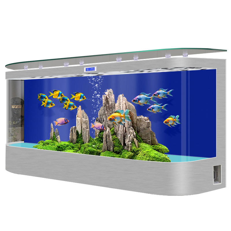 特大型免换水鱼缸客厅2026新款公司家用过滤制氧一体水族箱
