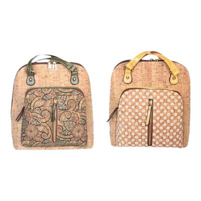 天然软木皮手提双肩背包