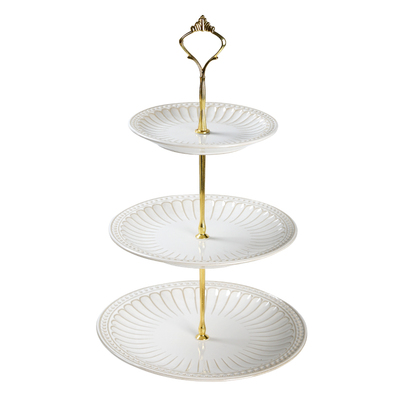 多层点心架陶瓷水果零食盘