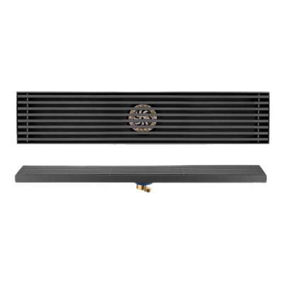 长条地漏导水线枪灰色304不锈钢卫生间淋浴房加长方形防臭大排量