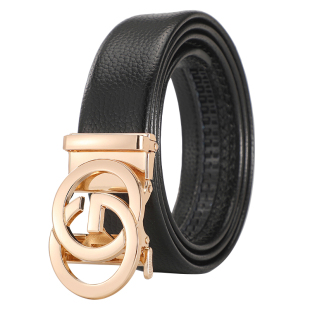 皮带男士腰带男自动扣真皮裤带男牛皮商务百搭中青年时尚百搭裤带