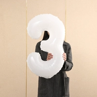 Белый цифровой воздушный шар, 32 дюймов