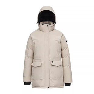 君羽辕辙鹅绒服女中长款700蓬极寒加厚工装鹅绒服女加厚外套034