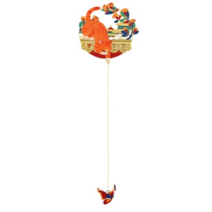 故宫 宫猫迎福金属书签创意镂空书夹戏雪扑蝶新款 生日礼物 包邮