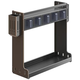 厨房调味品置物架壁挂免打孔调料盒调味料架子佐料瓶罐收纳架多层