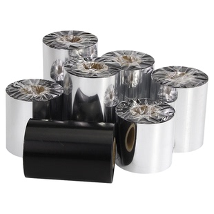 增强混合基蜡基碳带卷110x300m 100 90 80 70 60 50 40mm热转印条码标签打印机全树脂水洗唛铜版标签纸色带30