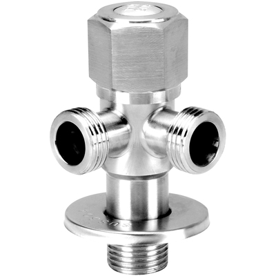 304不锈钢三四通角阀止水阀开关