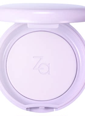 Za姬芮轻透紫蜜粉饼有色定妆补妆控油粉饼修黄提持妆保湿细腻遮瑕
