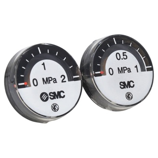 SMC气动1分/M8螺纹1MPa指针式压力表G27-10-20-R1-01小气压表2MPa