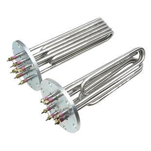 蒸汽发生器锅炉加热管蒸烫机电热管12/18/24KW发热器140/150法兰