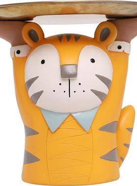 美式卡通动物钥匙收纳老虎摆件