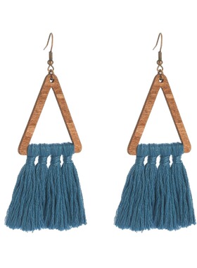 流苏旅游穿搭耳环波西米亚