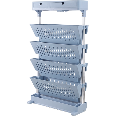 免安装可移动铝合金桌边书架南国