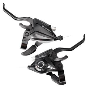 SHIMANO禧玛诺EF51新款EF500山地车连体指拨7 8 21 24速刹把变速