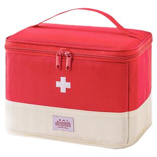家用手提药箱旅行折叠医疗包大容量急救包四件套多功能药物收纳袋