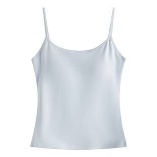 加绒小吊带开衫两件套女外穿带胸垫一体保暖背心加厚内搭打底上衣