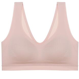 爱慕内衣女本命年红无钢圈软支撑背心式抗菌净痕反定杯聚拢文胸