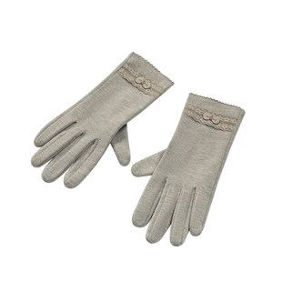 半指手套女秋冬季薄款弹力保暖开车驾驶骑行防滑打字露五指触屏