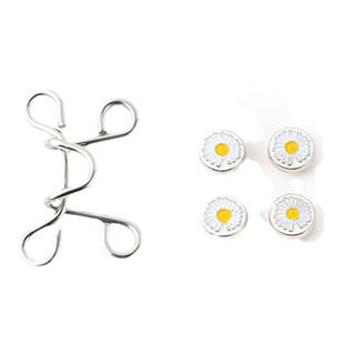 收腰扣高档牛仔裤腰收紧神器胸针女裤子腰大小调节纽扣固定风纪扣