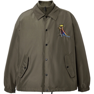 杰克琼斯秋冬季节男装羽绒服外套上衣略宽松立领BSQ联名图案潮