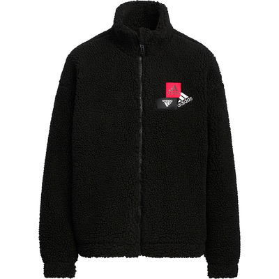 Adidas/阿迪达斯正品冬季新款大童摇粒绒宽松运动外套HM5179