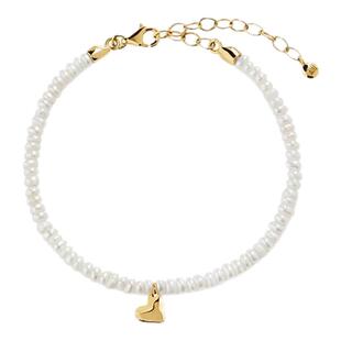 Monica Vinader莫妮卡手链小珍心手链自然米粒珍珠手饰新年礼物女