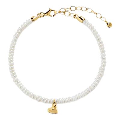 MonicaVinader米粒珍珠爱心手链